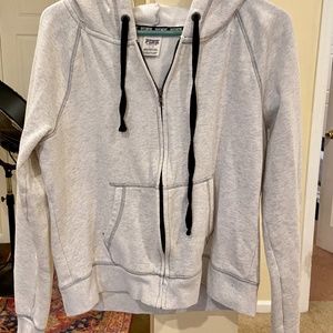 Pink Zip Up Sweatshirt